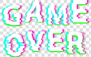 Game   Game Over Glitch Png  Transparent Png
