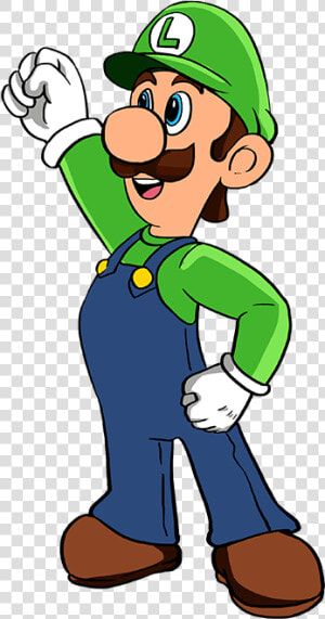 How To Draw Luigi From Super Mario Bros   Super Mario Bros Drawing Characters  HD Png Download