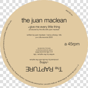 The Rapture   Juan Maclean Split   Circle  HD Png Download