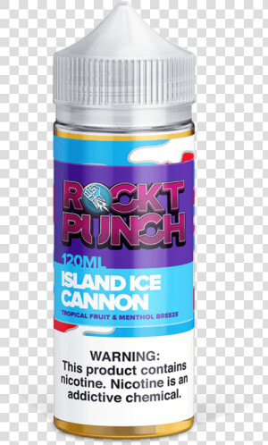 Rockt Punch Collection Island Ice Cannon 120ml Vape   Rockt Punch Ultra Magnetic Fruit Loops 120ml  HD Png Download