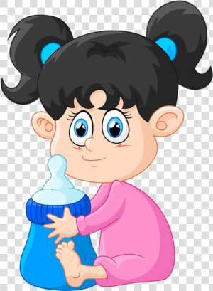 Bae A D   Niña Tomando Leche Dibujo  HD Png Download