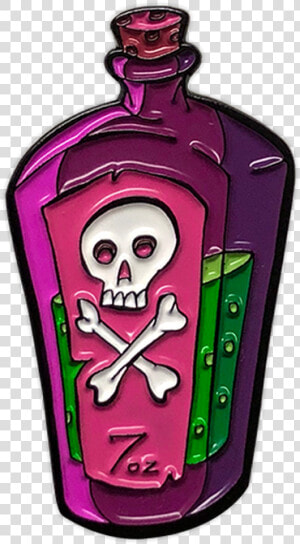 Tall Potion Enamel Pin   Illustration  HD Png Download