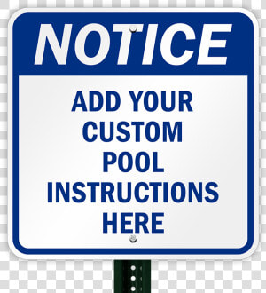 Personalized Pool Instructions Notice Sign   Sign  HD Png Download