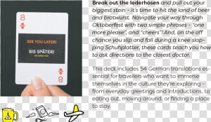 Lingo  Playing Cards  German  Language  Learning  Vocabulary    Memory Card  HD Png Download