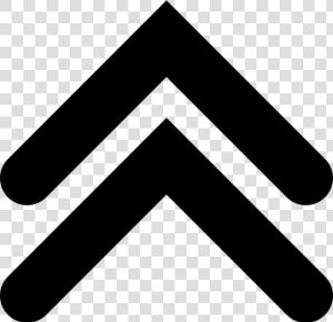 Double Up Arrow Angles   Double Up Arrow Icon  HD Png Download