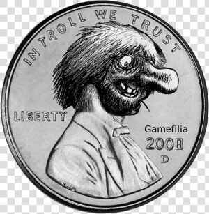 Transparent Trolls Personajes Png   God We Trust Coin  Png Download