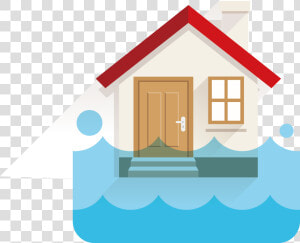 Transparent Broken Building Png   Flood And House Clipart  Png Download