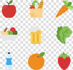 Gastronomy Set   Food Vector Flat Png  Transparent Png