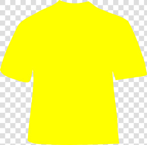 T Hoodie Clip Art   Plain Yellow T Shirt Back  HD Png Download