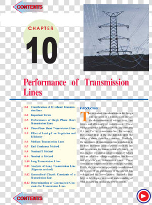Performance Of Transmission Line Pdf  HD Png Download