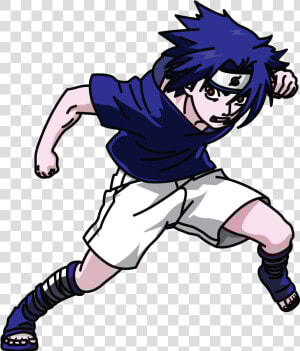 How To Draw Sasuke Uchiha From Naruto Anime Manga Easy   Easy Naruto Drawings Sasuke  HD Png Download