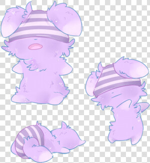 An Panties Pink Purple Mammal Vertebrate Violet Cartoon   Espurr With Underwear On Their Head  HD Png Download