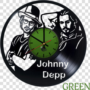 Who  If Not Johnny Depp   Vinyl Clock Lady Gaga  HD Png Download