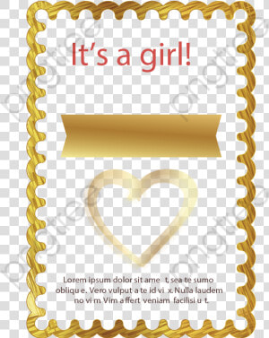Waves Gold Frame Lovely   Very Near Field Measurement  HD Png Download