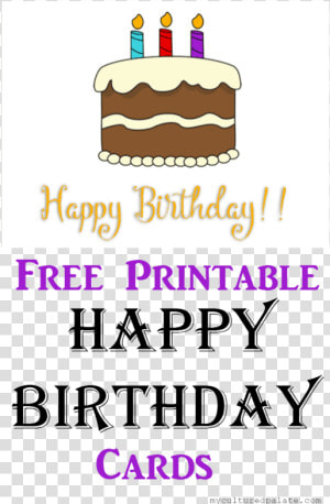 Free Printable Happy Birthday Cards Pin   Downloadable Free Printable Happy Birthday Card  HD Png Download