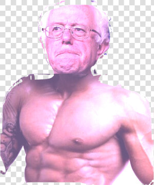 Bernie Sanders With Muscles  HD Png Download