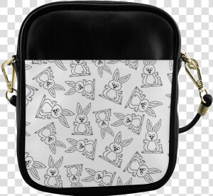 Bunny Pattern Sling Bag   Handbag  HD Png Download