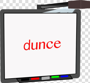 Dunce Whiteboard V 1473515231 Clipart   Png Download   Display Device  Transparent Png