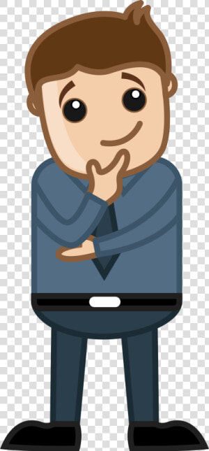 Is Document Scanning Legal And Recognised By The Courts   Cartoon Man Thinking  HD Png Download