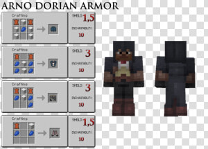 Assassincraft Mod Crafting Recipes   Minecraft Assassins Creed Mod Suit  HD Png Download