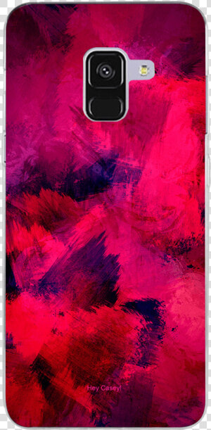 Hey Casey Pink And Red Brush Strokes Phone Case Covers  HD Png Download