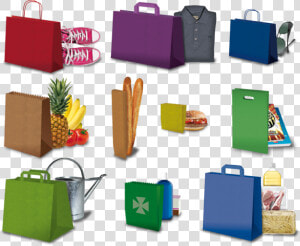 Nine Different Paper Bag Forms And Usages With Different   Different Kinds Of Paper Bags  HD Png Download