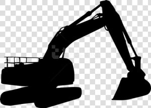 Vector Free Excavator Silhouette  HD Png Download