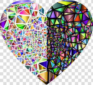Shattered Heart In Glass  HD Png Download