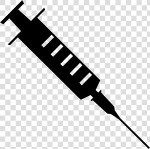 Clip Art Syringe Clipart Library   Syringe Clipart Black And White  HD Png Download