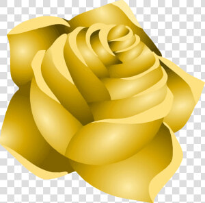 Rose 22 Clip Arts   Yellow Rose Colored Drawing  HD Png Download