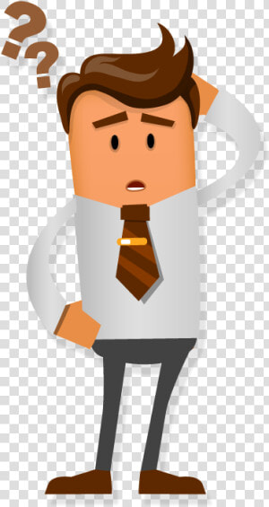 Gdpr And Email Marketing   Confused Man Cartoon Png  Transparent Png