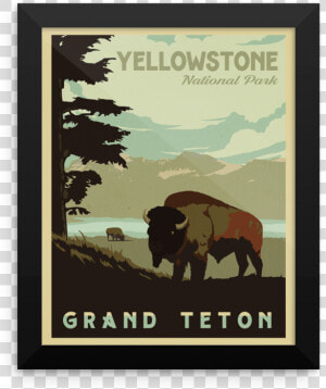 Antique Poster Yellowstone National Park  HD Png Download