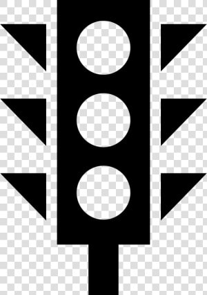 Transparent Stoplight Clipart   Traffic Light Png Transparent Black And White  Png Download