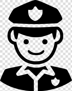 Transparent Cop Png   Security Guard Clipart Black And White  Png Download
