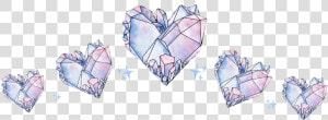  hearts  crystal  crystalcrown  heartcrown  sparkles   Heart  HD Png Download