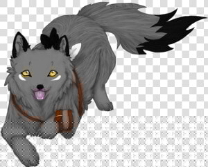 Grey Puppy By Wolves   Anime Wolf Transparent Background  HD Png Download