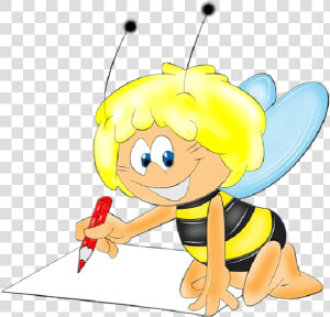 Cartoon Bee  Cute Cartoon  Bee Clipart  Bee Free  Busy   Cartoon  HD Png Download