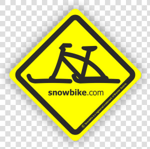 Brenter Snowbike Sticker Traffic Sign   Traffic Sign  HD Png Download