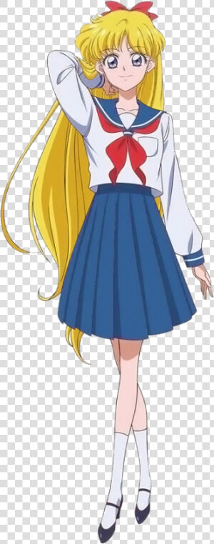 Sailor Venus Season Iii   Sailor V School Uniform  HD Png Download