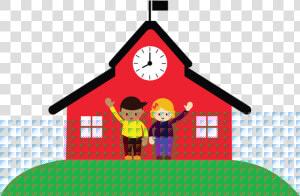 Pre school Graduation Ceremony National Primary School   Cartoon School With Transparent Background  HD Png Download