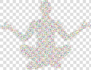 Abstract Painting Yoga Poses Art  HD Png Download