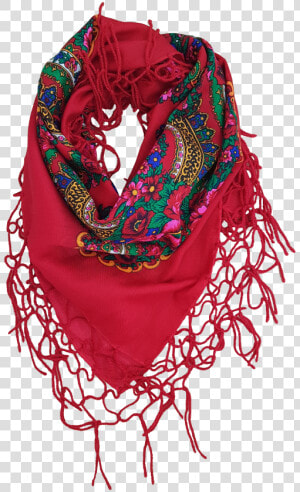 Red Scarf Folk   Scarf  HD Png Download
