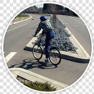 Median On Two Lane Road  HD Png Download