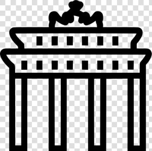 Brandenburg Gate   Brandenburger Wall Icon Png  Transparent Png