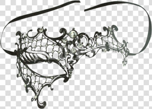 Transparent Black Masquerade Mask Png   One Eye Masquerade Mask Template  Png Download