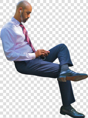 People Cutout Sitting Png  Transparent Png