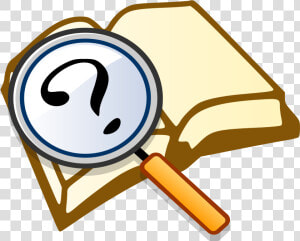 Magnifying Glass Question Mark Clipart Book Jokingartcom   Book And Magnifying Glass Clipart  HD Png Download