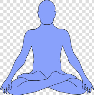 Trunk shoe blue   Meditating Clipart  HD Png Download