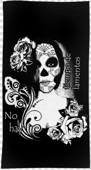 Toalha Caveira Mexicana De Taís Brenzinkna   Girl  HD Png Download