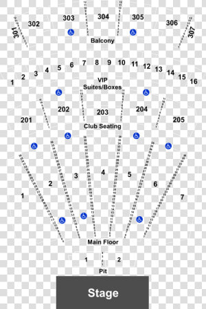 Seat Number Comerica Theater Seating  HD Png Download